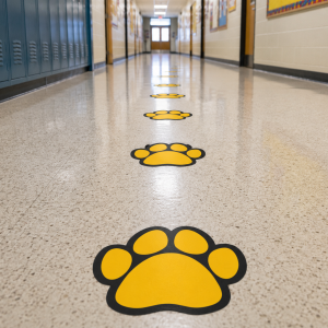 Paw Print Floor Stickers